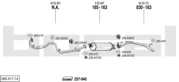 BOSAL 060.517.74 Exhaust System